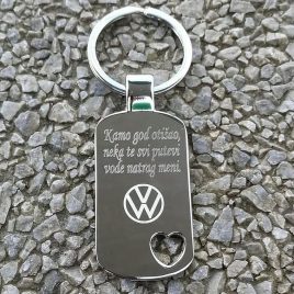 Privjesak s tekstom i logom