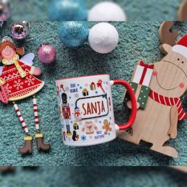Personalizirane božićne šalice za poklon