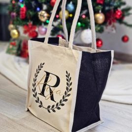 Torba juta s crnim rubom