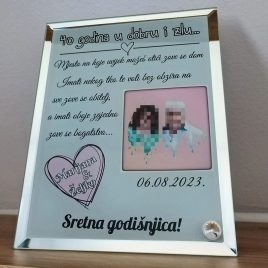 Foto staklo za godišnjice
