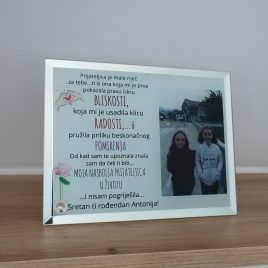 Foto staklo dar za rođendan