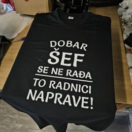 Majica kratkih rukava za šefa ili šeficu