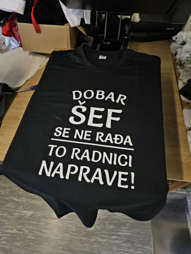 Majica kratkih rukava za šefa ili šeficu