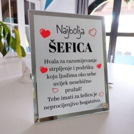 Foto staklo za šefa ili šeficu