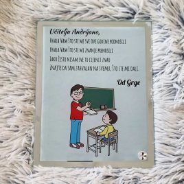 Foto staklo za profesore i učitelje