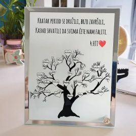 Foto staklo s imenima