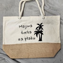 Torba za plažu (Pletene ručke)