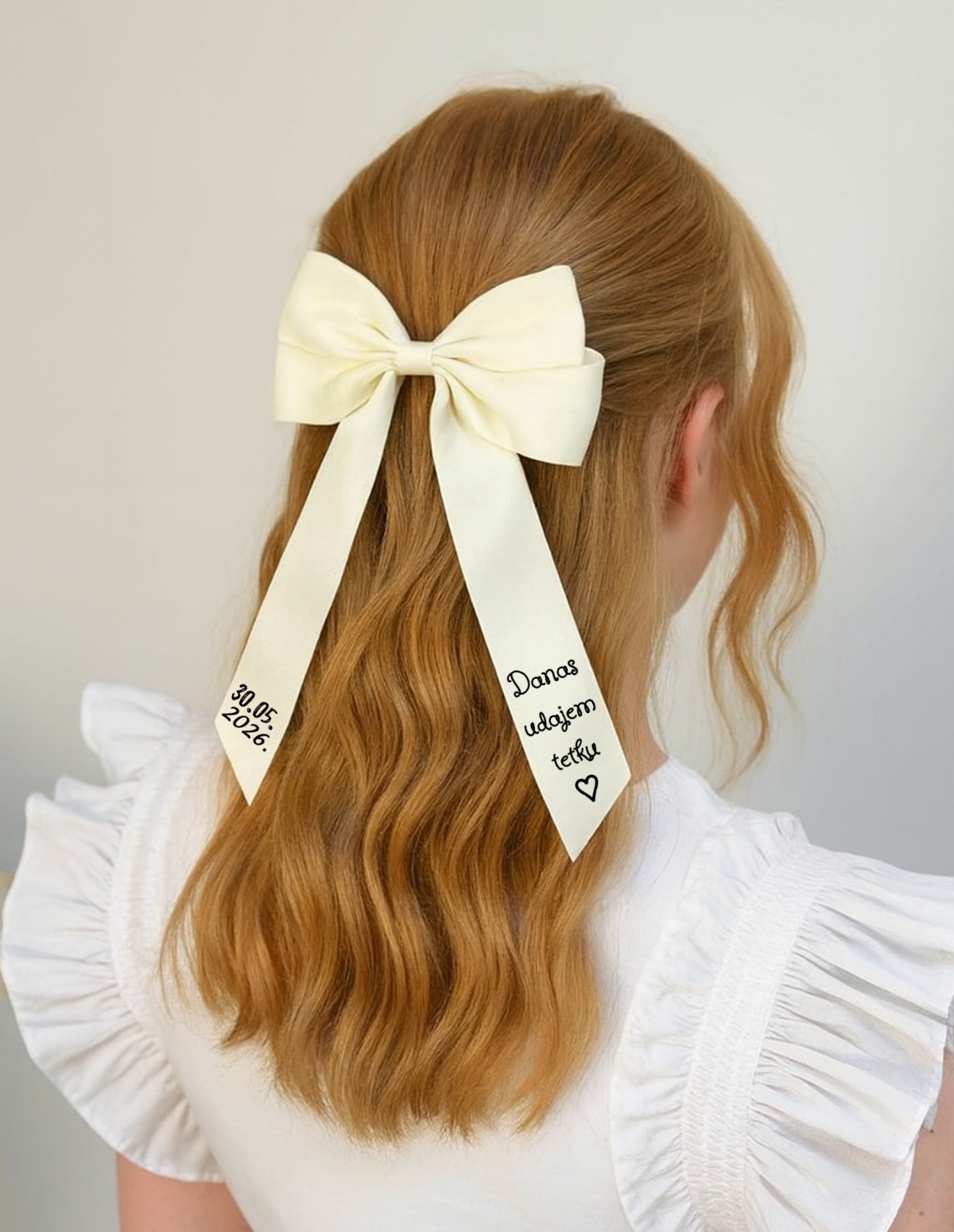 Mašna za kosu s kopčom